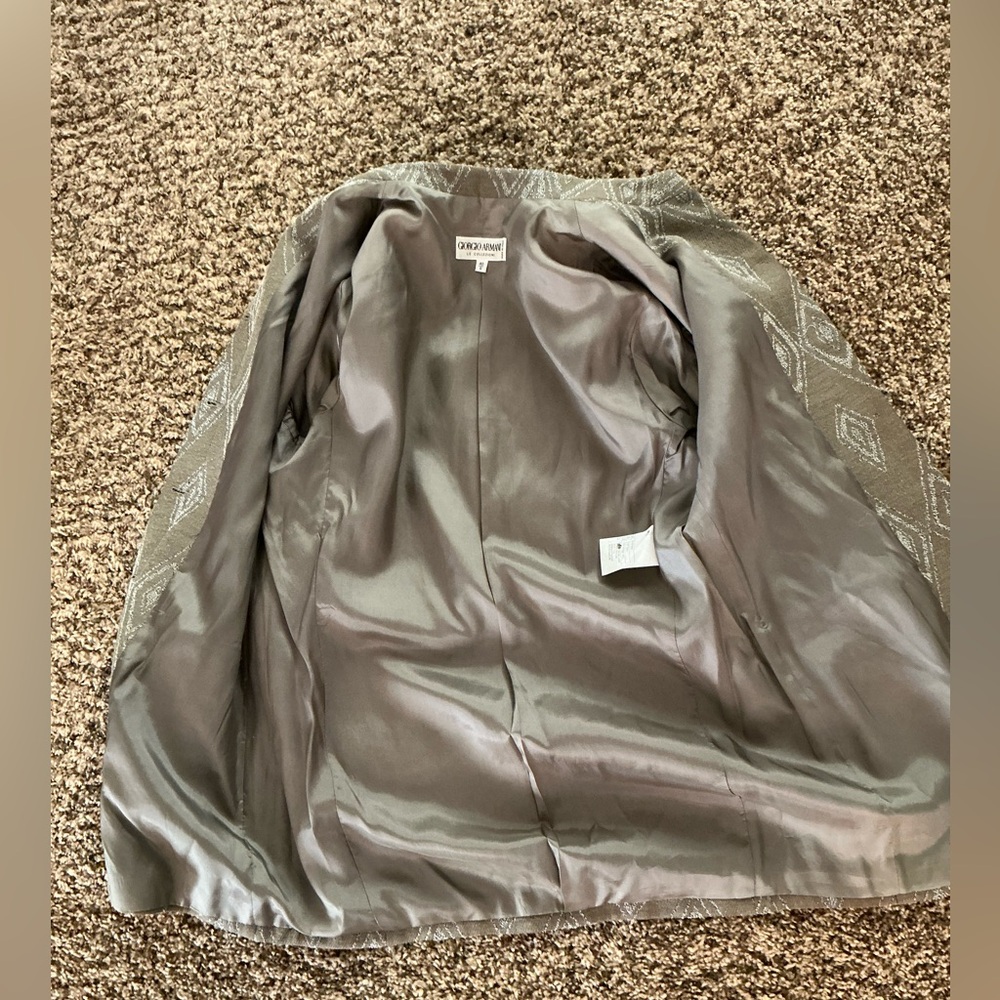 Giorgio Armani LE COLLEZIONI made in Italy blazer coat jacket button front 40 6 - Picture 12 of 15